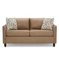 Contemporary Sofa with Full Memory Foam Sleeper