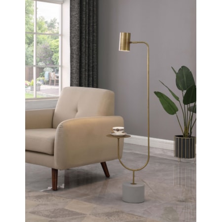 55-inch Adjustable Floor Lamp Side Table