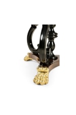 Jonathan Charles JC Traditional Mahogany Centre Table with Gilded Lions Paw Feet