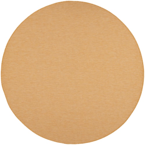 8'  Yellow Round Rug