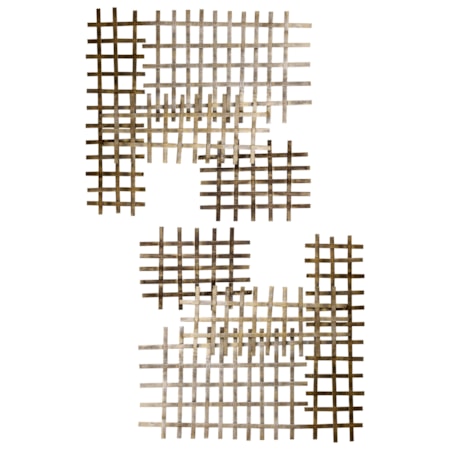 Set Of Two Heavy Metal Wall Art