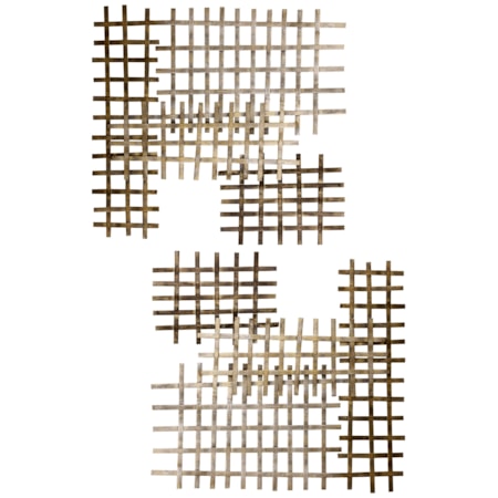 Set Of Two Heavy Metal Wall Art