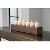 Ashley Accents Cassandra Brown Candle Holder