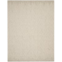 8' x 10'6" Ivory/Grey Rectangle Rug