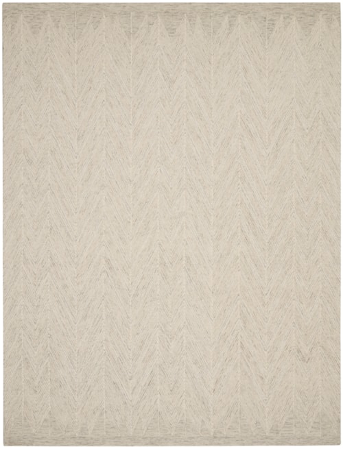8' x 10'6" Ivory/Grey Rectangle Rug