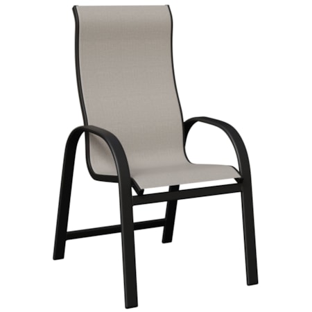 High-Back Sling Dining Chair