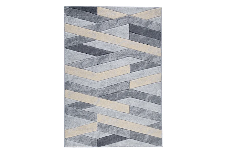 Contemporary Area Rugs Wittson Beige/Gray Large Rug by Signature Design by Ashley at Royal Furniture