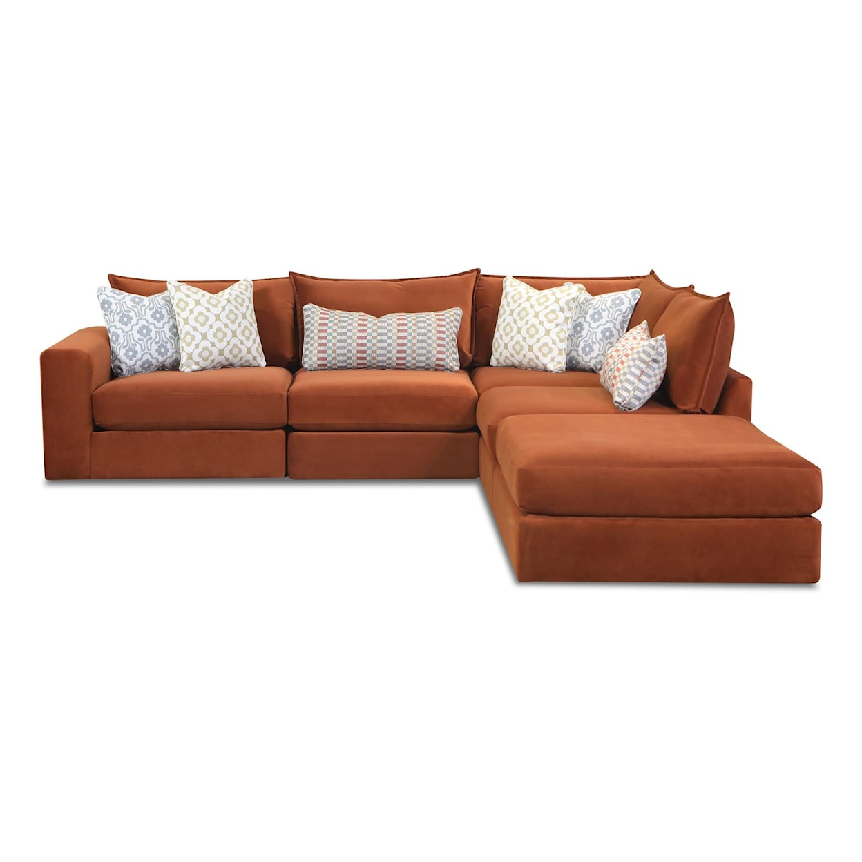 Fusion Furniture 7000 MARQUIS Sectional with Chaise