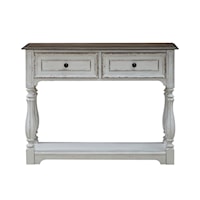 Relaxed Vintage Hall Console Table with Drawer Storage