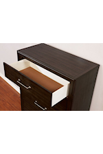 Furniture of America - FOA Jamie Transitional Nightstand with Felt-Lined Top Drawer