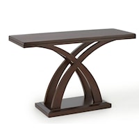 Jocelyn Casual Contemporary Sofa Table with Decorative X-Base