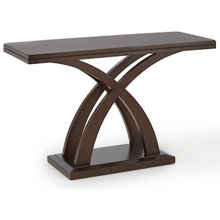 Jocelyn Casual Contemporary Sofa Table with Decorative X-Base