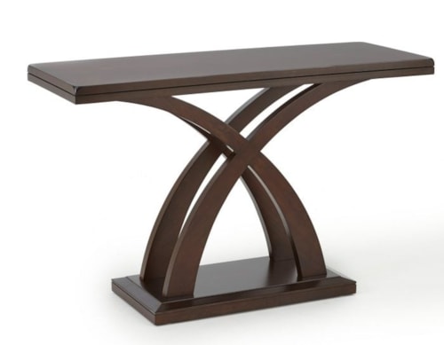 Contemporary Sofa Table with Decorative X-Base