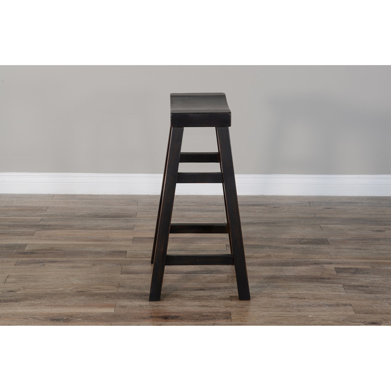 Sunny Designs 1768 30"H Saddle Seat Stool, Wood Seat