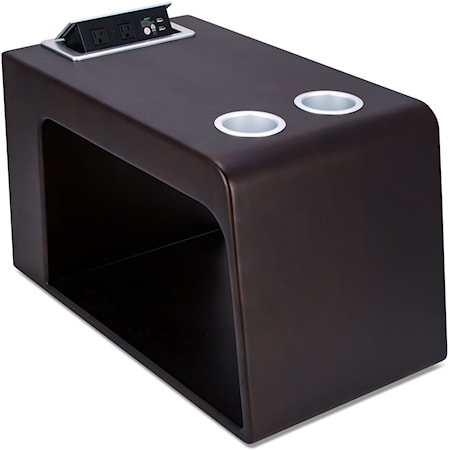 Contemporary Side Table with Cupholders