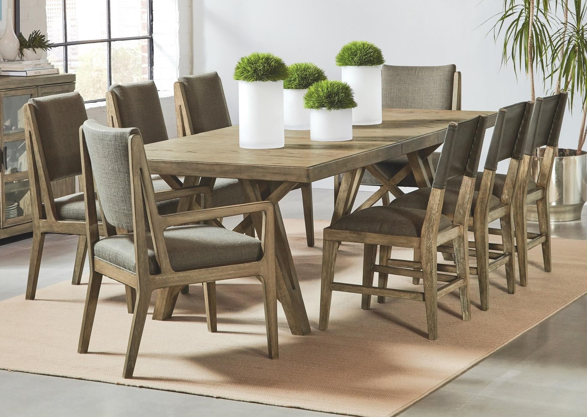 9 piece rustic dining set