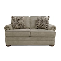 Casual Loveseat with Nailhead Trim