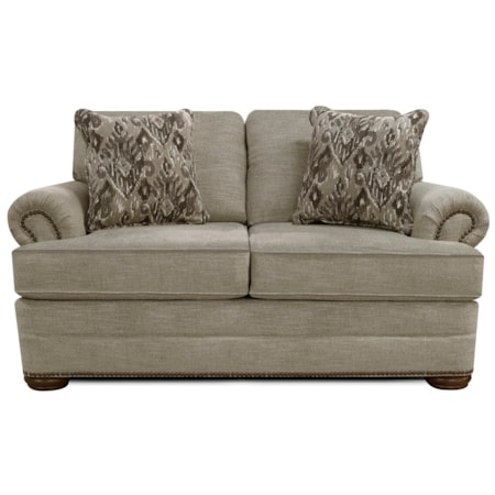 Loveseat with Nailhead Trim