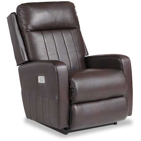 Contemporary Power Rocking Recliner with Headrest & USB Port