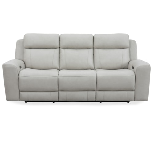 Casual Power Reclining Sofa with Power Headrests