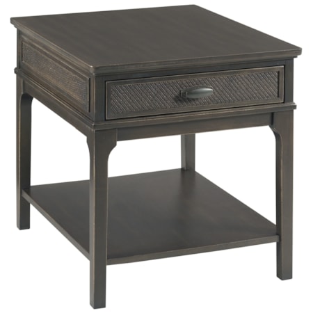 Rectangular 1-Drawer End Table