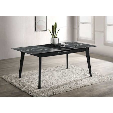 78-inch Extension Dining Table Faux Marble