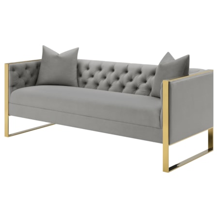 Eastbrook Velvet Tufted Sofa