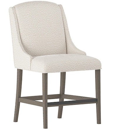 Slope Fabric Counter Stool