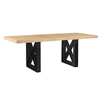 Contemporary 80 to 96-inch Counter Height Table with 18" Leaf - Black