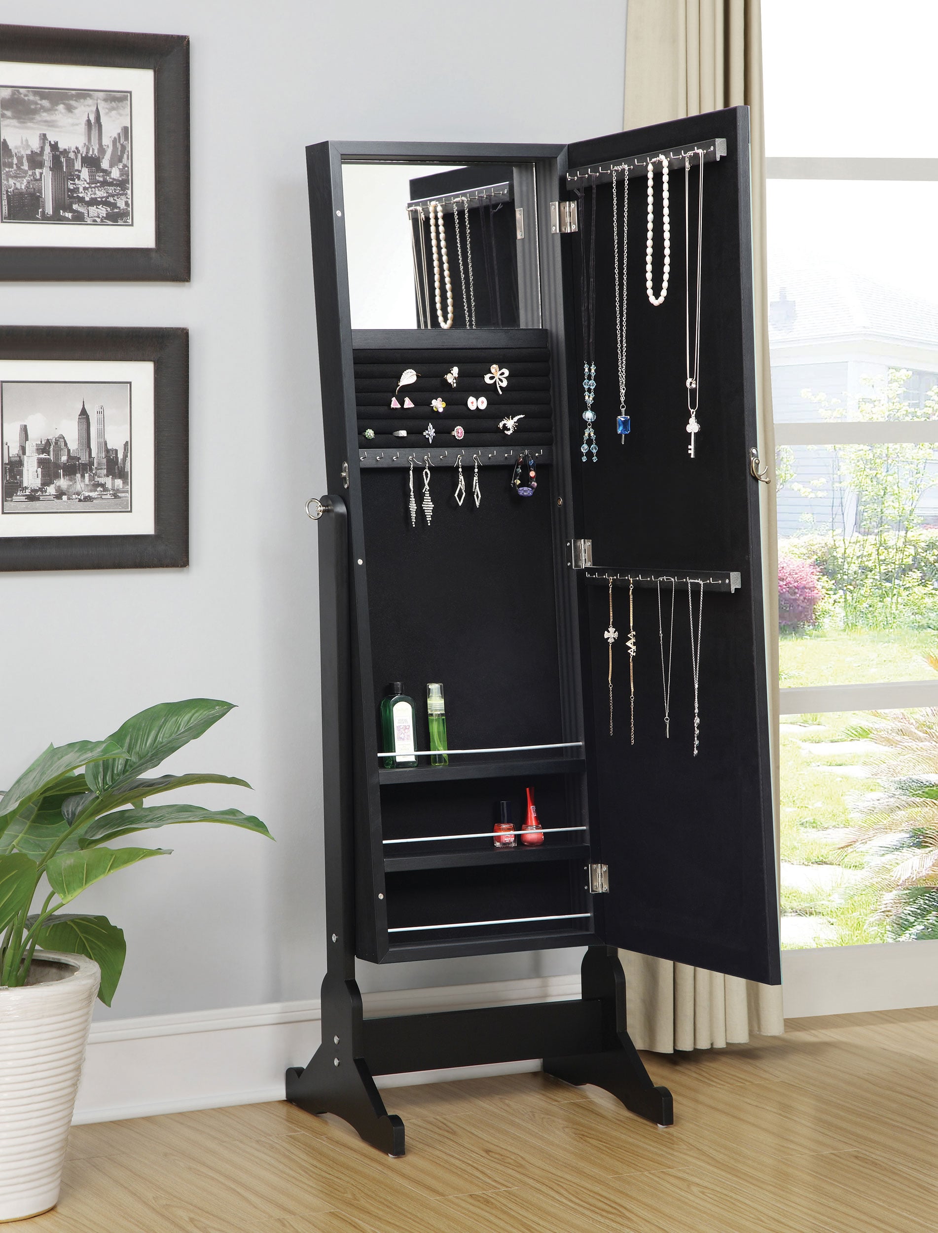 Coaster Cortez Cortez Cheval Mirror w/ Jewelry Storage