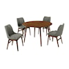 Armen Living Arcadia/Azalea 5-Piece Dining Set