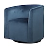 Uttermost Mallorie Mallorie Blue Swivel Chair