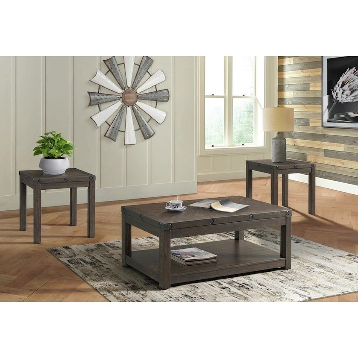 Elements International Colorado Lift-Top Coffee Table