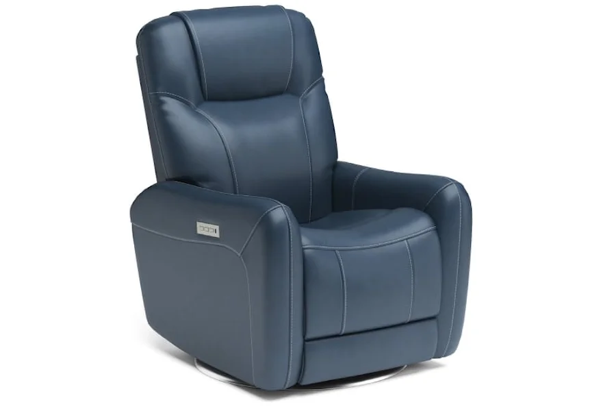 1514 Degree Power Swivel Recliner  by Flexsteel at Coconis Furniture & Mattress 1st