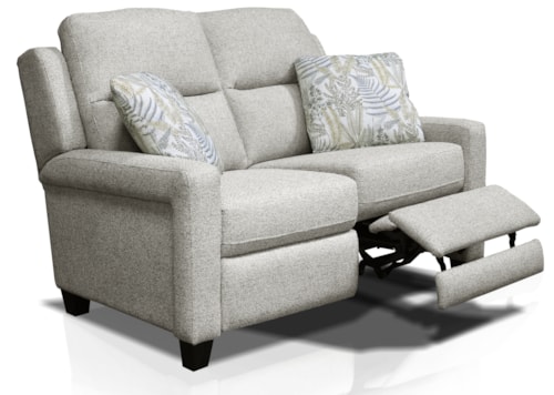 Transitional Dual Power Reclining Loveseat