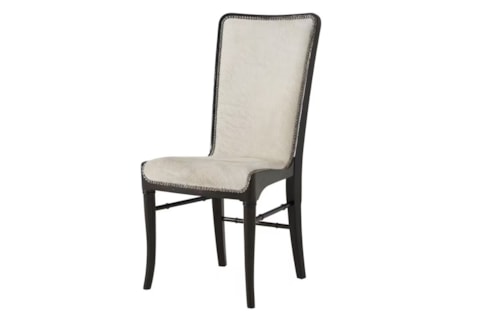 Slung Upholstery Dining Chair with Nailhead Trim
