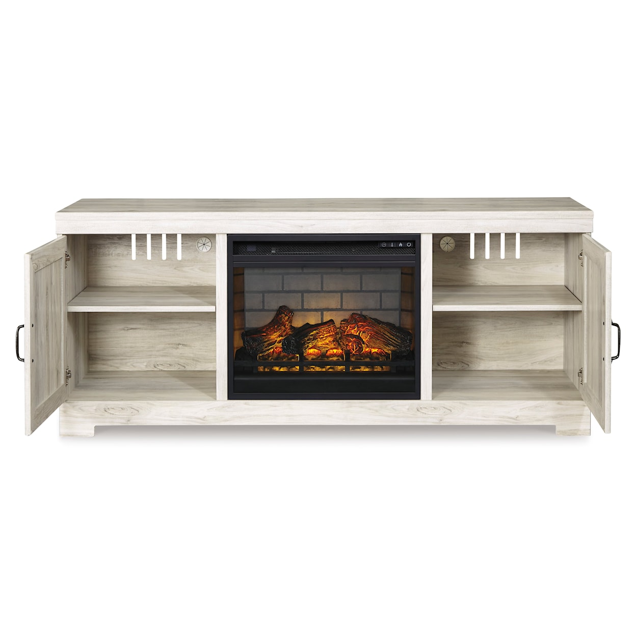 StyleLine Bellaby Large TV Stand with Fireplace