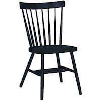 Casual Dining Chair with Spindle Back