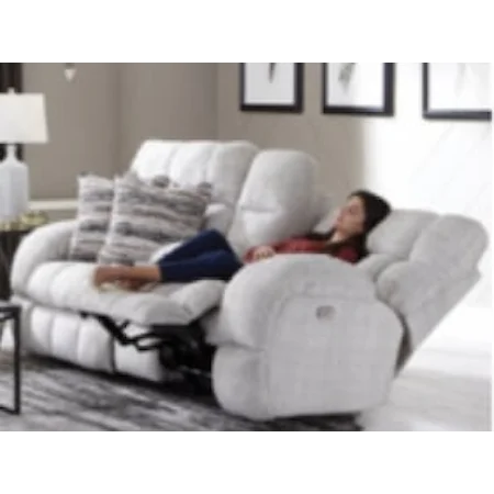 Lay Flat Reclining Console Loveseat