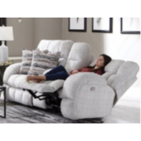 Lay Flat Reclining Console Loveseat