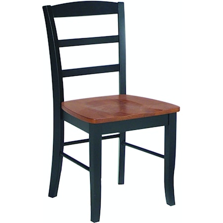 Casual Dining Chair with Ladder Back