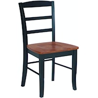 Casual Dining Chair with Ladder Back