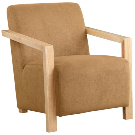Diego Accent Arm Chair w/ Wood Arms