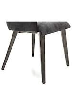 Armen Living Alana Contemporary Midnight Upholstered Dining Chair