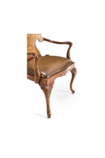 Jonathan Charles JC Traditional Seaweed Marquetry Arm Chair