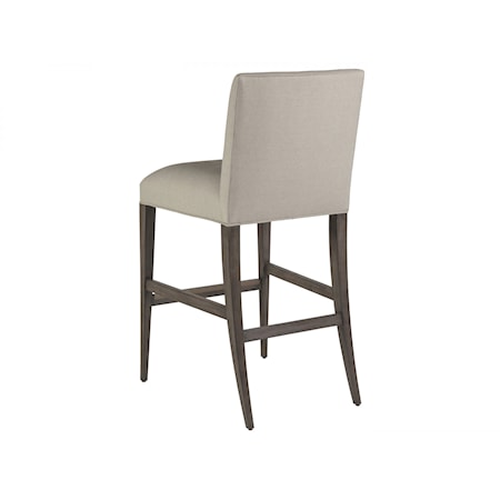 Madox Upholstered Low Back Barstool