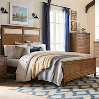 Farmhouse King Panel Bed in Bourbon