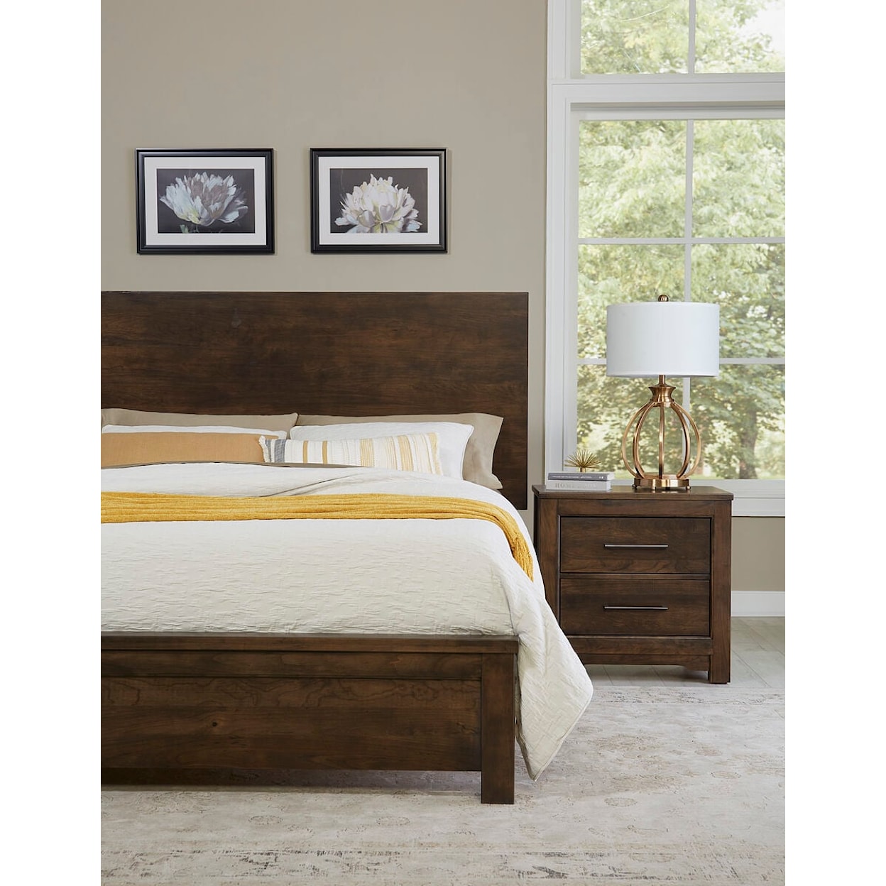 Vaughan Bassett Crafted Cherry - Dark Ben's California King Bed