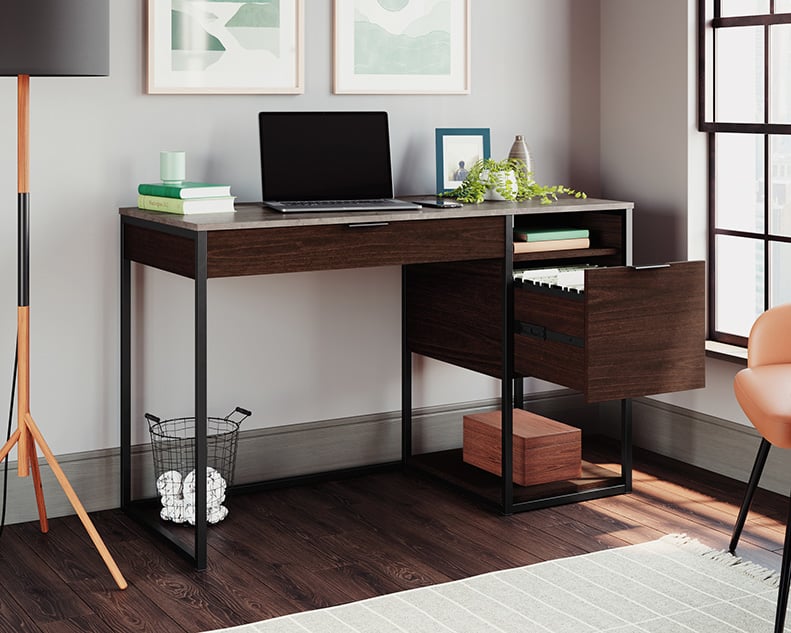 International Lux Single Pedestal Desk