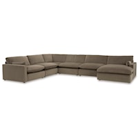 6-Piece Sectional with Chaise